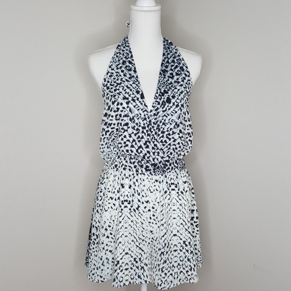 Leith Pants - Leith Black Dot Graphic Shorts Halter Romper